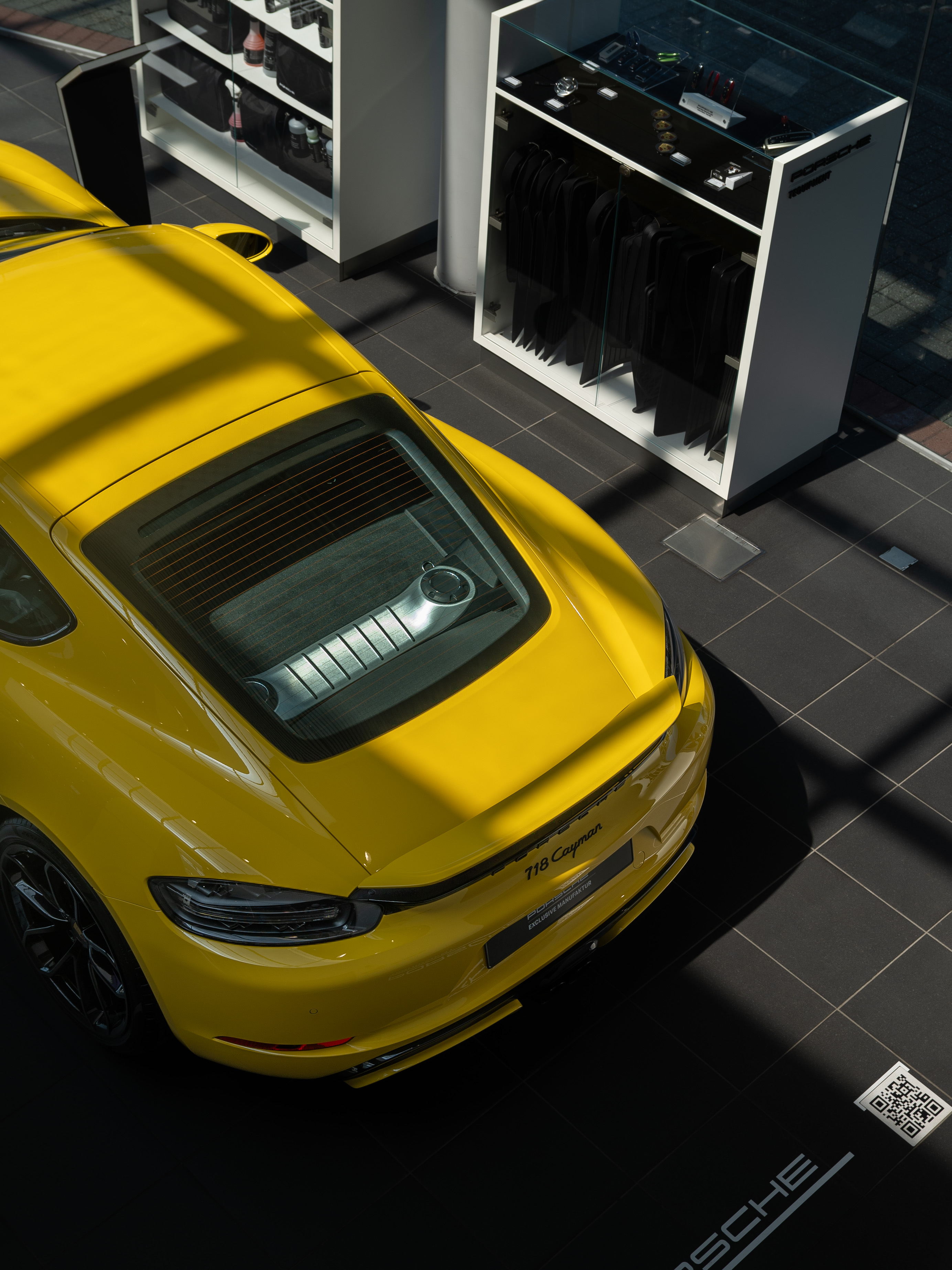 Overhead luxury car photo